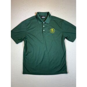 Nike Golf Dri-FIT Polo Shirt Men's Medium Green Barstool Sports Logo